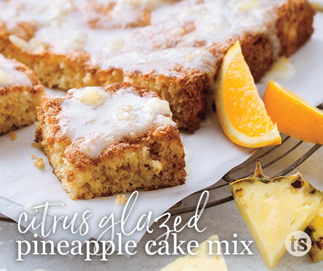 Citrus Glazed Pineapple Cake Mix