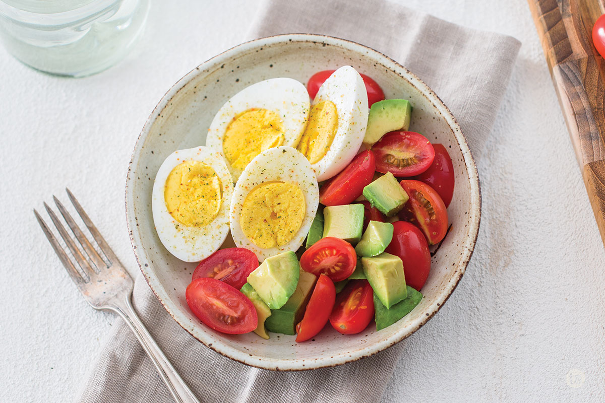 Hard-Boiled Egg Breakfast Bowl