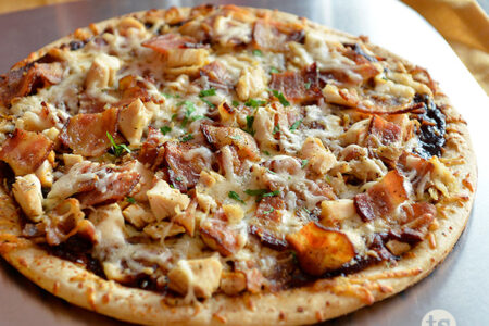 Grilled BBQ Chicken Pizza