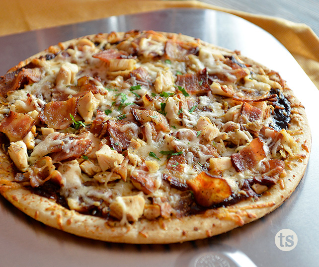 Grilled BBQ Chicken Pizza