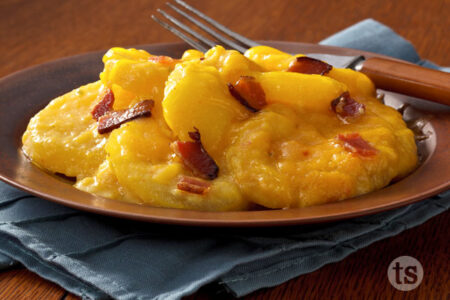 Make Ahead Cheesy Bacon Potatoes Au Gratin