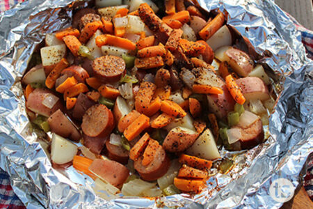 Chicken Sausage Foil-Pack Dinner