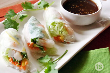 Honey Teriyaki Spring Rolls