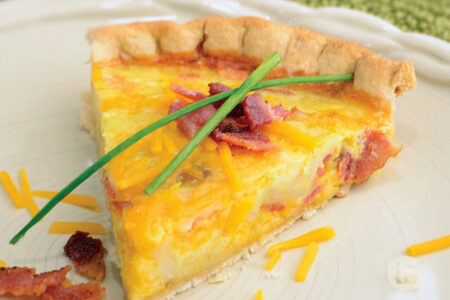 Perfectly Potato Cheddar Quiche