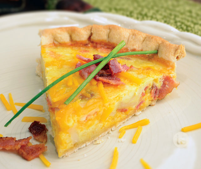 Perfectly Potato Cheddar Quiche