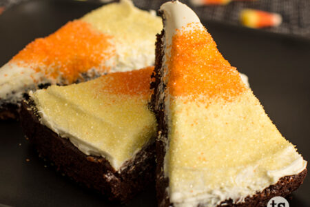 Candy Corn Brownies