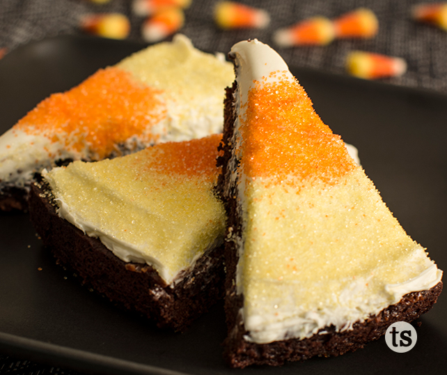 Candy Corn Brownies