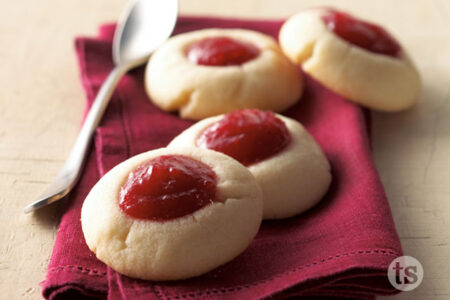 Absolutely Almond Thumbprint Cookies