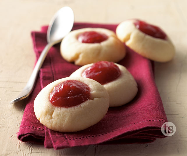 Absolutely Almond Thumbprint Cookies