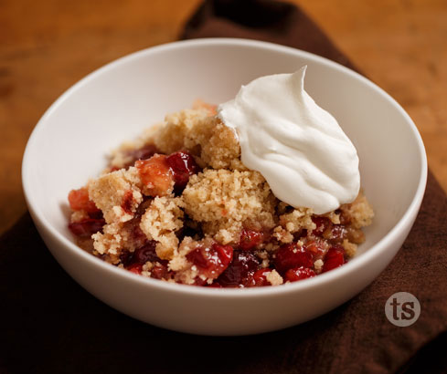 Cranberry Caramel Cobbler