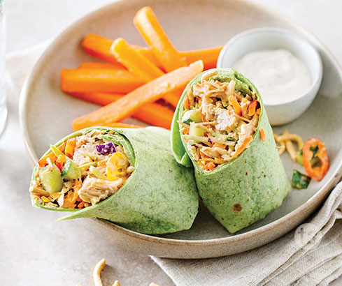 Sesame Ginger Chicken Wraps