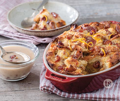 spiced apple bread pudding