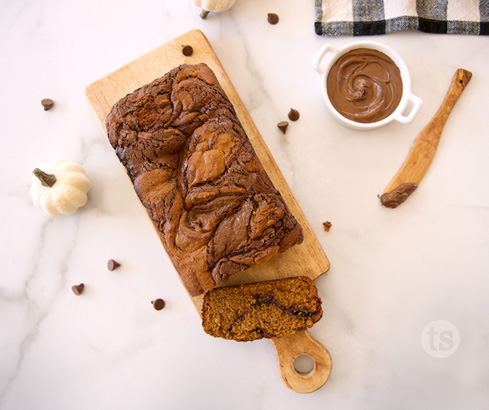 Chocolate-Hazelnut Pumpkin Loaf