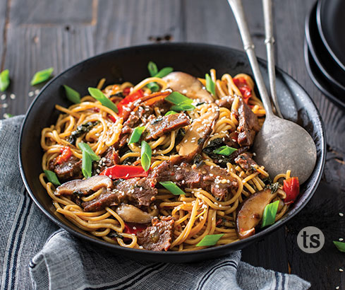 Bayou bourbon Beef & Noodles