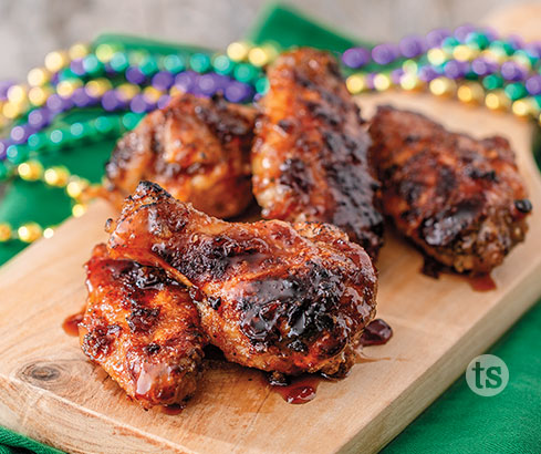 Bayou Bourbon Chicken Wings