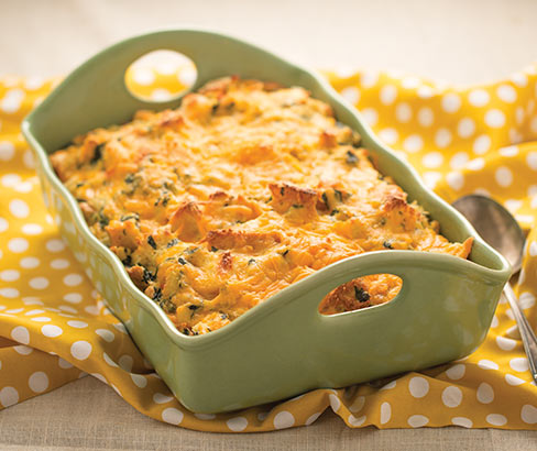 Cheddar and Spinach Egg Strata