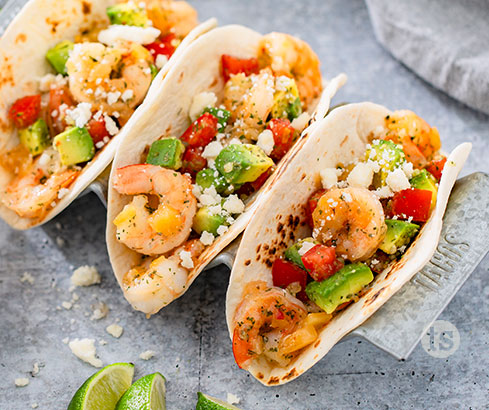 Sweet and Sour Shrimp Tacos