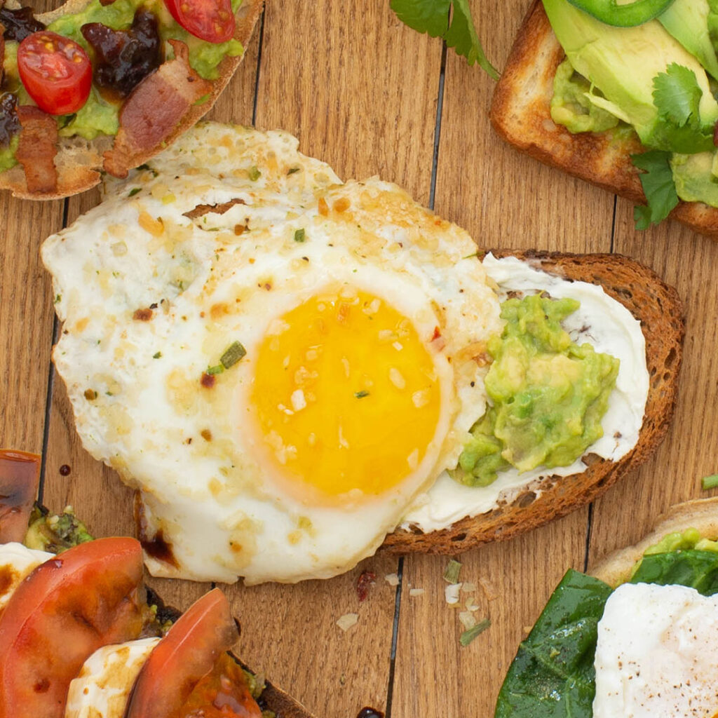 Egg & Onion Avocado Toast