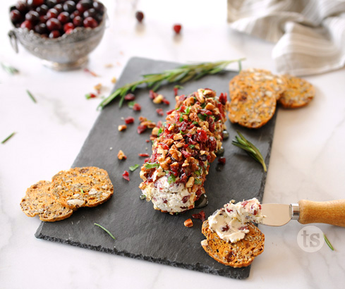 Holiday Cranberry Cheese Log