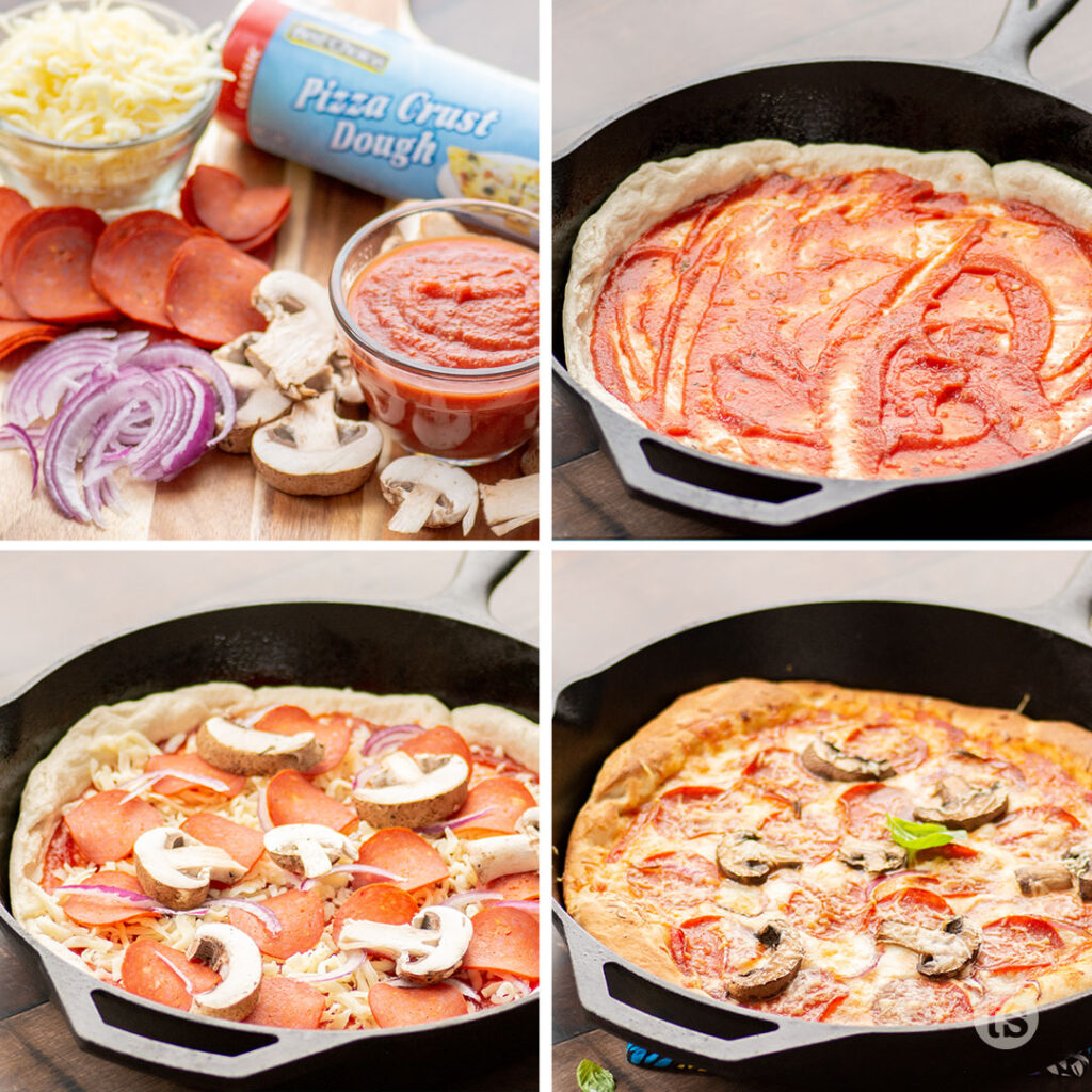 Steps to make the pizza