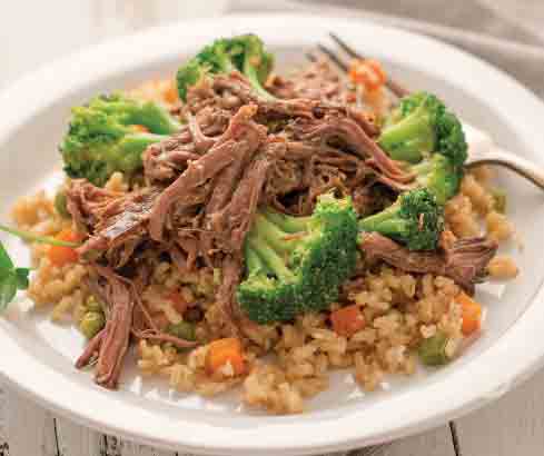 Slower Cooker Teriyaki Beef and Broccoli