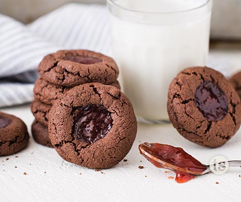 Chocolate Berry Thumbprints