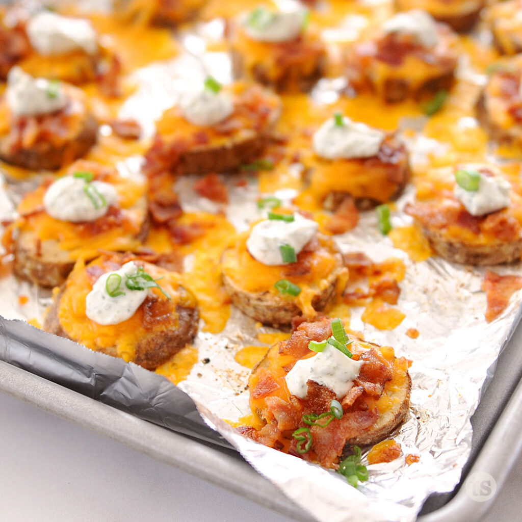 Try these Loaded Baked Potato Bites