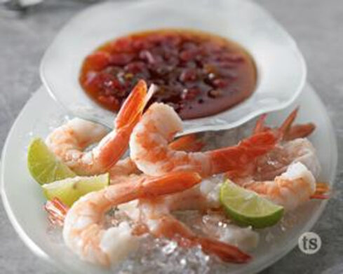 Try this Sweet Pepper Margarita Shrimp Cocktail