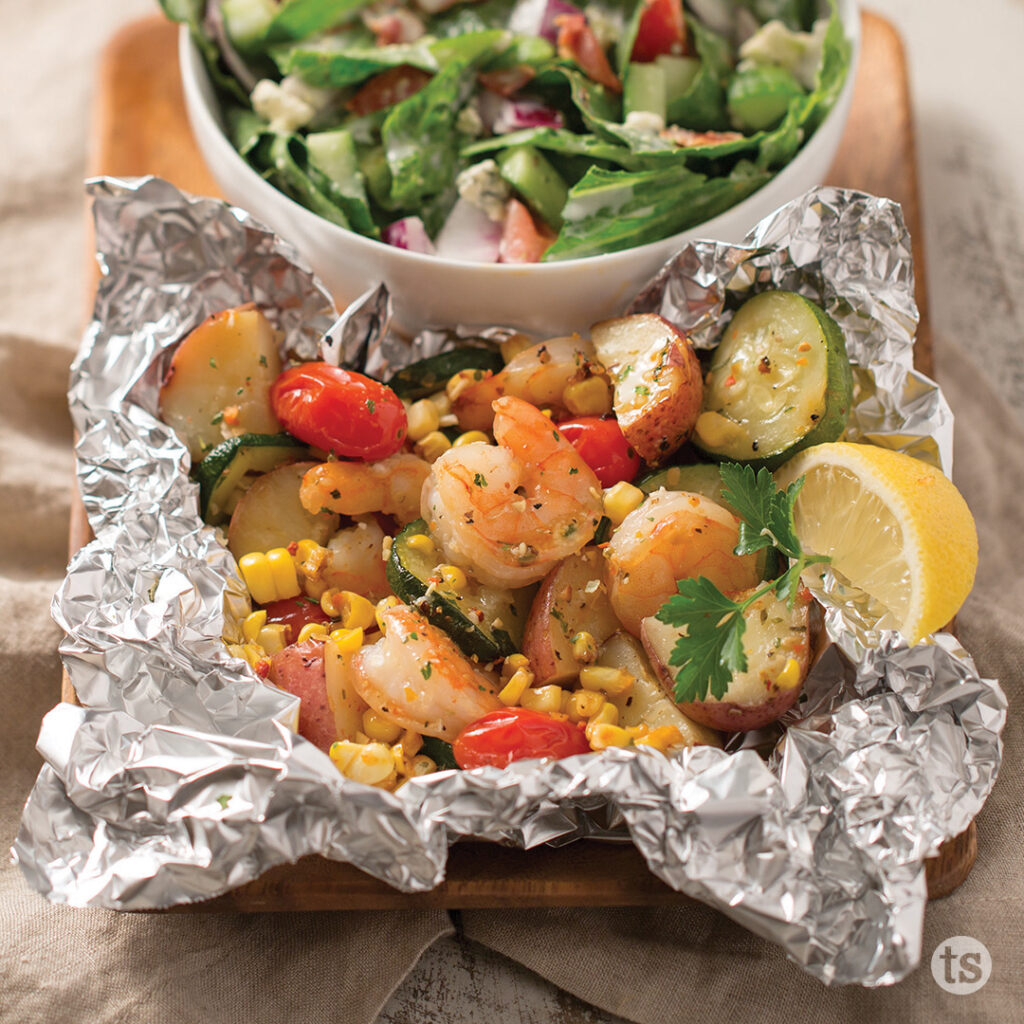 Try these Shrimp and Veggie Foil Packets