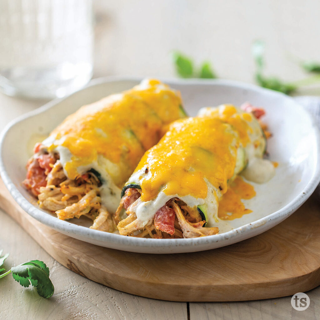 Try these Zucchini Chicken Enchiladas