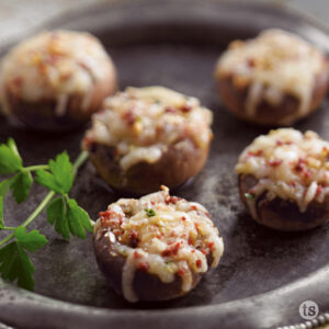 Try these Bacon Swiss Mushrooms