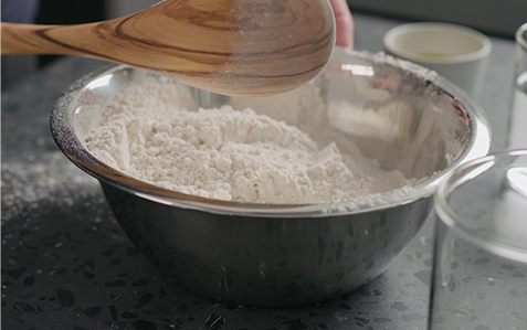 Mixing Beer Bread