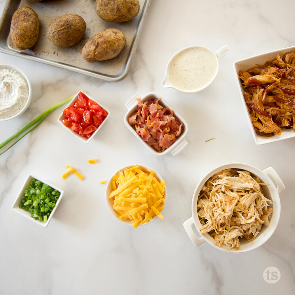 Assortment of Baked Potato Toppings