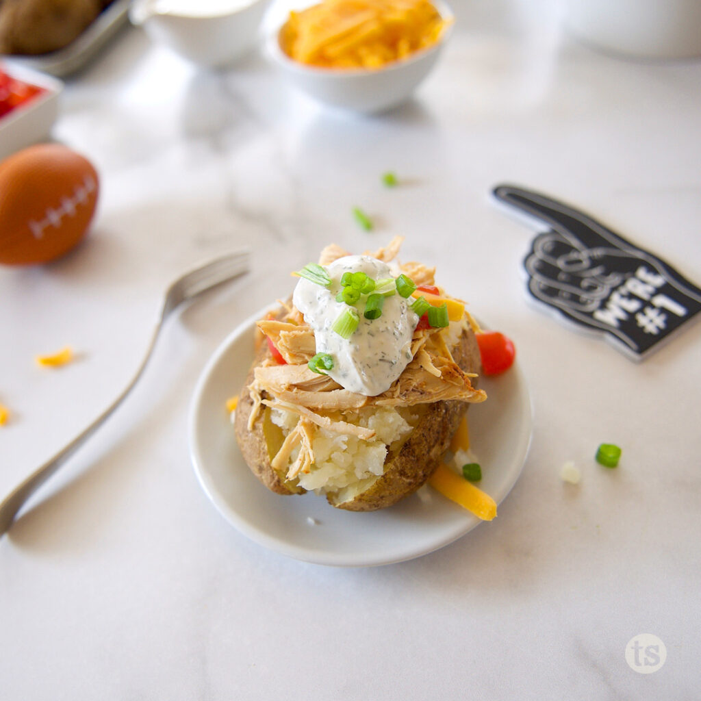 Try this Nashville Hot Chicken Baked Potato