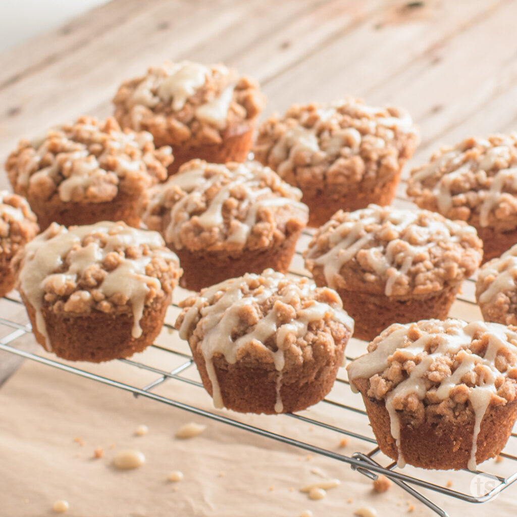 Try these Pumpkin Streusel Muffins with Maple Glaze