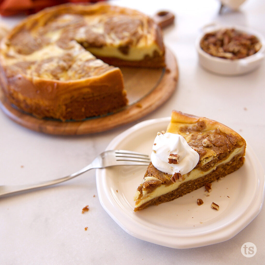 Try this Pumpkin Swirl Cheesecake