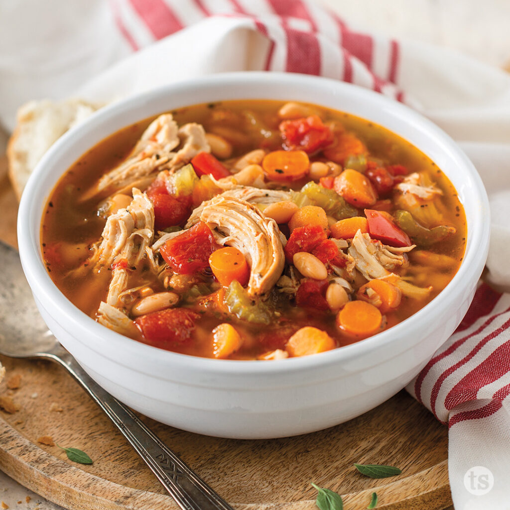 Try this Tuscan Chicken & Bean Soup