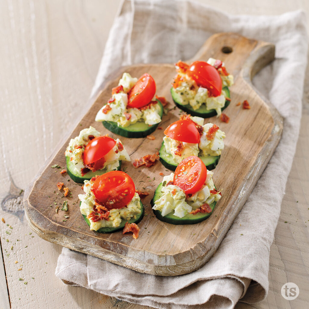 Try these Avocado Egg Salad Canapes