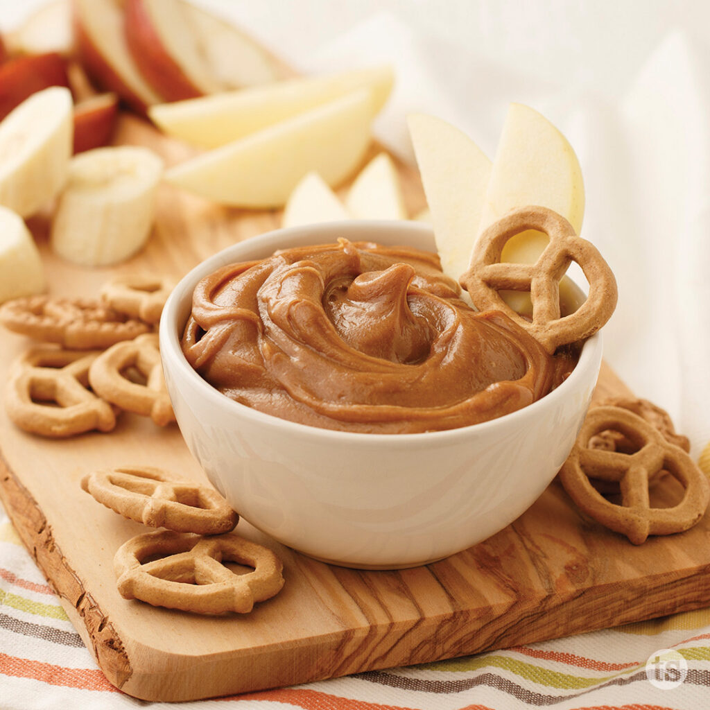 Try this Creamy Caramel Peanut Butter Dip