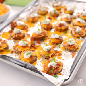 Try these Loaded Baked Potato Bites