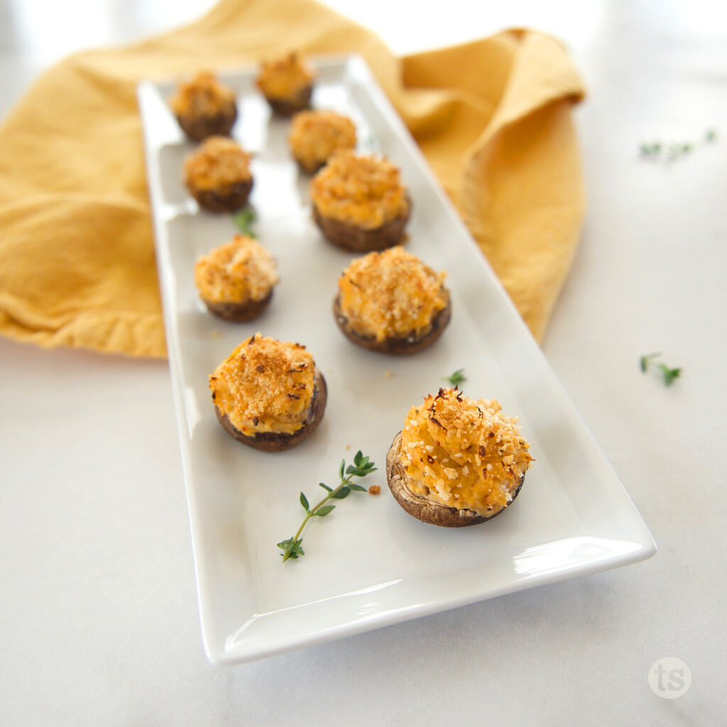 Try this Stuffed Chicken Parmesan Mushrooms