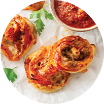 Air Fryer Pizza Pinwheels