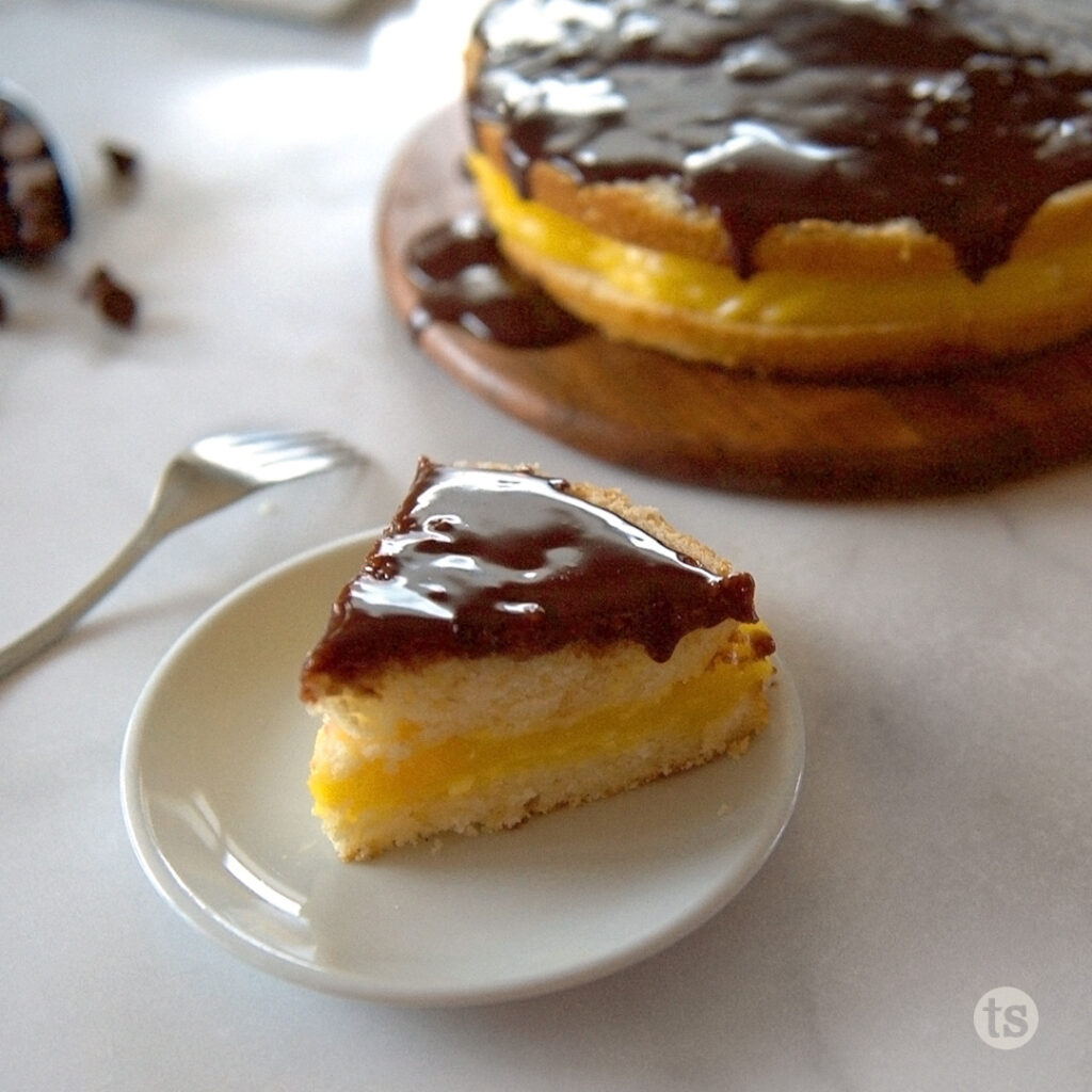 Try this Almond Boston Cream Pie