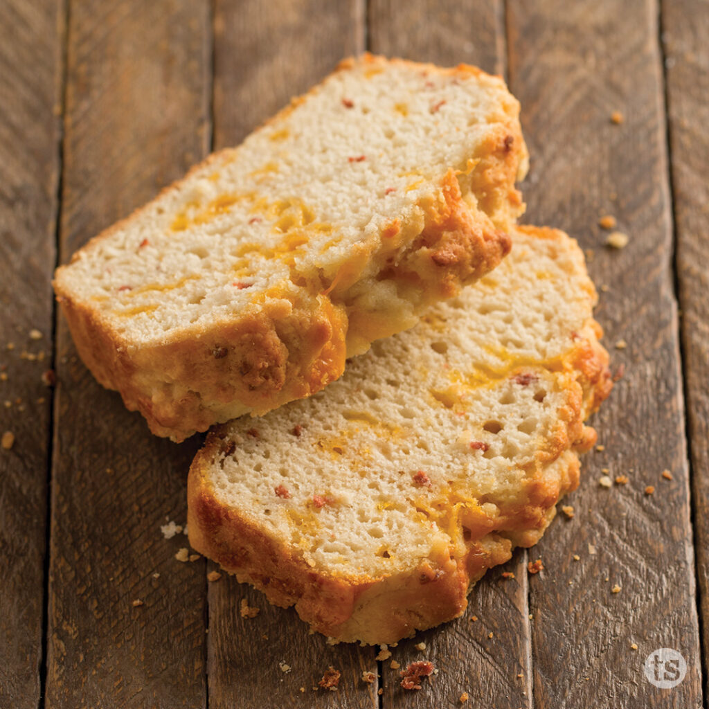 Try this Bacon Bacon Cheddar Beer Bread