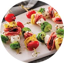 Balsamic Basil Appetizer Kabobs