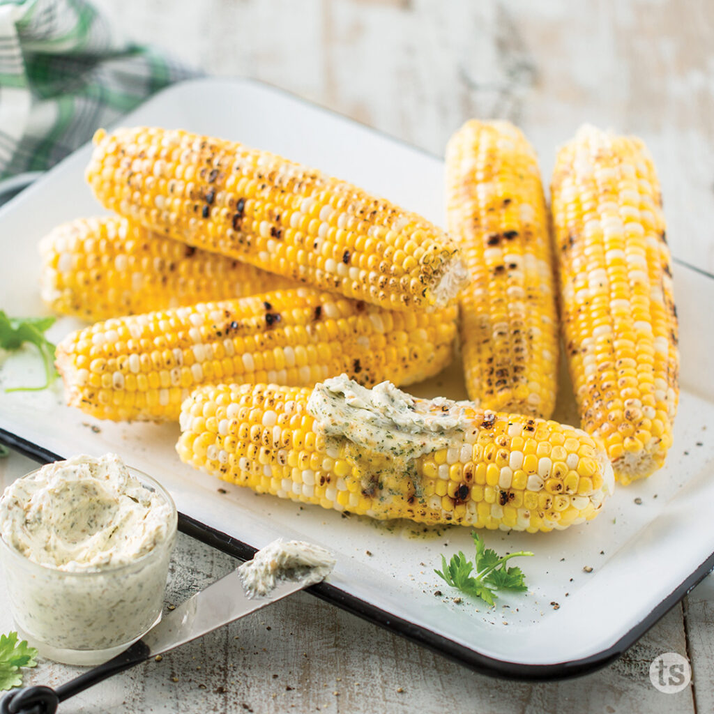 Try this Grilled Corn with Sí Sí Cilantro Butter