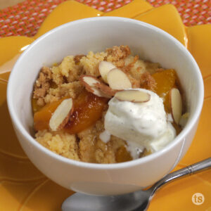 Try this Peach Almond Dump Cake