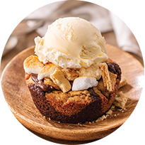 Smore Brookie Ice Cream Bowls