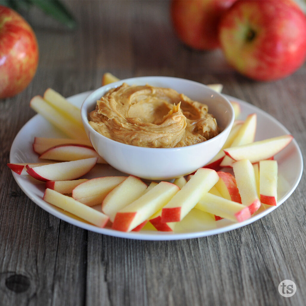 Try these Apple Fries with Peanut Butter Caramel Dip