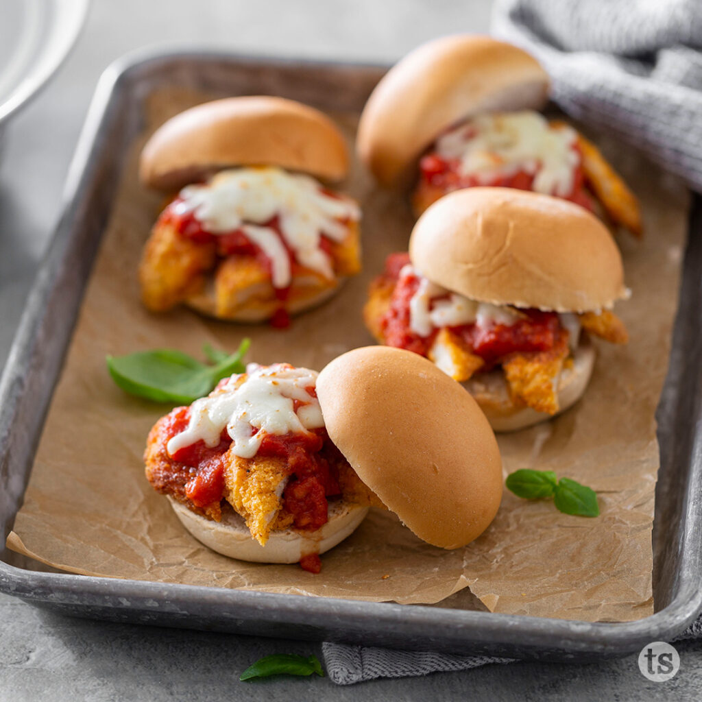 Try these Chicken Parmesan Sliders